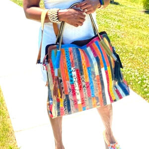 The Monrovia Patchwork leather Bag tote **